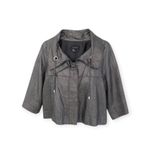 Sandro  𖦹 Cropped Swing Jacket 𖦹 Metallic Black + Silver Hardware 𖦹 Medium 𖦹 Photo 12