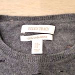 Ellen Tracy New  Cashmere Sweatshirt With Holes Photo 2