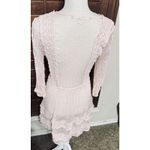 Chelsea and Violet Chelsea Violet Dress Womens M Pink Sheer Lace Boho Romantic Coquette Photo 6