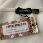 Boohoo  Strappy Cutout Maxi Dress 14 White Sleeveless Bodycon Stretch NEW Photo 4