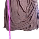 l*space L* Melissa Dress Coffee Brown Long Sleeve Shimmery Medium Mini Dress Photo 7