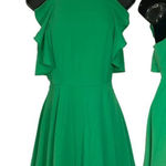 She & Sky Kelly Green Halter Mini Dress Photo 0