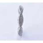 Boutique Women's Gold-Plated-925 Eternity Simulated Diamond Engagement‎ Band Ring … Photo 4