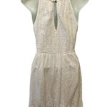 Maeve Anthropologie  White Eyelet Sundress Sz 2 High Neck Full Skirt Cruise Vacay Photo 1