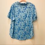 Lauren James floral blue white PJ sleepwear set sz XL Photo 65