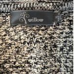 Willow Pullover Sweater Black Beige V Neck Long Sleeve Pocket XL Extra Large Photo 2