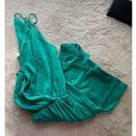 Lush Clothing Lush Green Sleeveless Romper With V-Neck & Spaghetti Straps Size S Photo 6