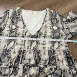 Altar'd State Altar’d State Long Sleeve Tiered Dress ~ Croc Snake Animal Print ~ Size S Photo 7