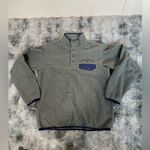 Patagonia  Gray and Blue Cowl Neck Sweater Photo 1
