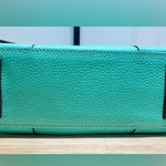 Dooney & Bourke Lexington Blue Aqua Pebbled Leather Double Handles Tote Bag Photo 4