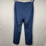 Rebecca Taylor Blue Plaid High Rise Taper Trouser Pants Photo 2
