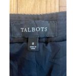 Talbots Sequin Dress Pants Black Marled Wool Blend Lined Trousers SIZE 8 Photo 1