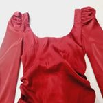 MORE TO COME Blaire Mini Dress in Wine Small Red Photo 3