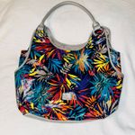 PLUM Tropical Print Hobo Slouch Bag Red Photo 0