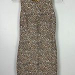 J.Crew Sheath Dress Women Size 2 Sleeveless Leopard Neutral Quiet Luxury Capsule Photo 0