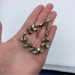Isabel Marant  Elegant Gold and Silver Crystal Bracelet Leaf Photo 1