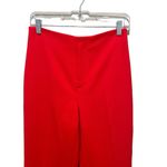 Alice + Olivia Bright Poppy Red Slim Pants Women’s Size 4 NWT Photo 2