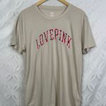 Victoria's Secret PINK VS Vanilla Bean Plaid Short Sleeve Oversized Tunic Tee Size M NWT Photo 2