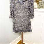 BCBGMAXAZRIA Gray Sweater Cardigan Chunky Knit Duster with Hood Small Photo 7