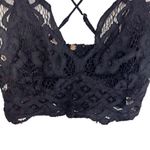 Free People Intimately‎  Lace Bralette Black Embroidered Lace Size XS Photo 1