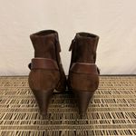 Cole Haan Cole‎ Haan Air Brown Leather Zip Up Block Heel Boots Size 9.5B Photo 4