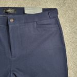 Talbots Lexington Womens Pants 12 Navy Blue Front Pockets Skinny Dress Slacks Photo 7