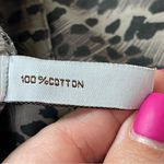 Cloth & Stone  Animal Print False Wrap Skirt Black Tan Sz M 100% Cotton NWT Photo 13