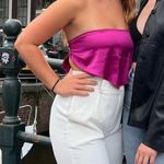 Dry Goods Pink silky bandeau tie top from Photo 1