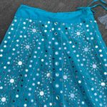 Soft Surroundings  turquoise blue maxi skirt Bollywood NWT Womens Size Medium Photo 1