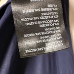 Maeve Anthropologie Ismene Navy Blue Metallic Cap Sleeve Drop Waist Midi Dress L Photo 8