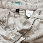 J.Crew Linen Cotton Low Rise Button Accent Chino Shorts Light Beige Size 0 Photo 5