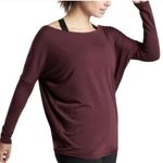 Athleta Essence Flow Maroon Red Long Sleeve XXS Photo 2