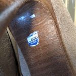 Coach taupe tan suede with leather strap booties Photo 7