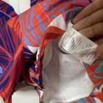 Hutch Anthropologie  Printed Ruffle Sleeve tropical leaves Romper US 10 Photo 5