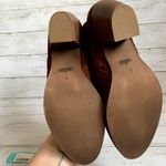 NWT Diba Women's Sleek Suede Bootie in Burgundy Red Gold Hardware Size 7 Photo 4