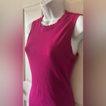 RIPLEY RADER Women’s Ribbed Sleeveless Midi Tank Dress in Magenta Size 2 (Small) Pink Photo 7