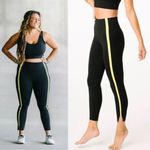 Zyia Active Women's Hi Rise Leggings Training‎ Black Neon Tape Size 14 Photo 4