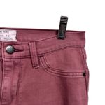 Free People  Womens Sz 27 Colored Skinny Jeans Red Pink Slim Mid Rise Stretch Photo 3