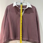 Aerie Long Sleeve Cropped Polo Rugby Shirt Photo 4