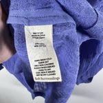 Soft Surroundings Topanga Top Blouse Size L Purple Linen Cotton Crinkle Gauze Photo 5