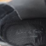 Portuguese Made Black Suede Chunky Sole Chelsea Boots Size 6.5 Photo 2