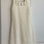 South Moon Under Abbeline Ivory Tassel Crochet Knit Dress Size XS Photo 2