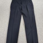 Talbots Womens Trousers 12 Black Straight Leg Pocket Stretch Casual Dress Attire Photo 1