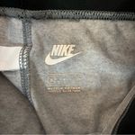Nike Gray Grey Full Length Tight Fit Leggings Black Swoosh Logo Size Small Photo 3