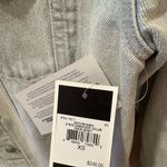 Juicy Couture Boyfriend Denim Jacket Striped Collar NWT XS Photo 3