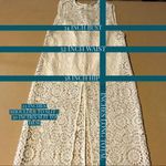 Alice + Olivia  OFF WHITE CROCHET LACE "GRETCHEN" MAXI TUNIC AND CAMI (M) Photo 11