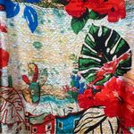 Orientique Naturally Australian Dress Size Large Red Floral A Photo 2