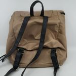 Union Bay Backpack Fox Patch Nylon Purse Bag Lightweight Snap Flap Tan Brown Photo 4