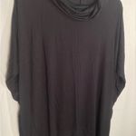 Loft L/XL Black Poncho Soft Flowy Photo 2