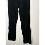 Talbots  Corduroy High Rise Straight Leg Pant Black Preppy Quiet Luxury Size 8 Photo 3